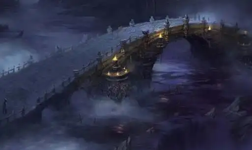 孟婆奈何桥图片,忘川河奈何桥图片