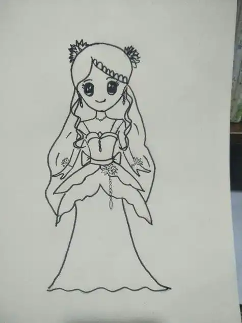 叶罗丽灵公主简笔画叶罗丽灵公主简笔画图