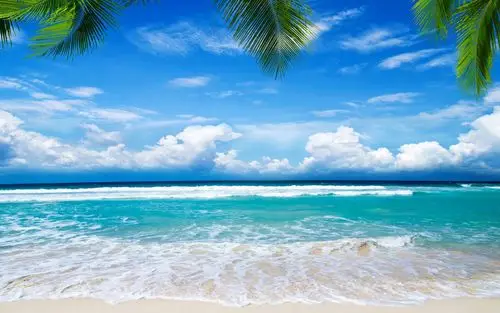 碧海蓝天风光美景桌面壁纸