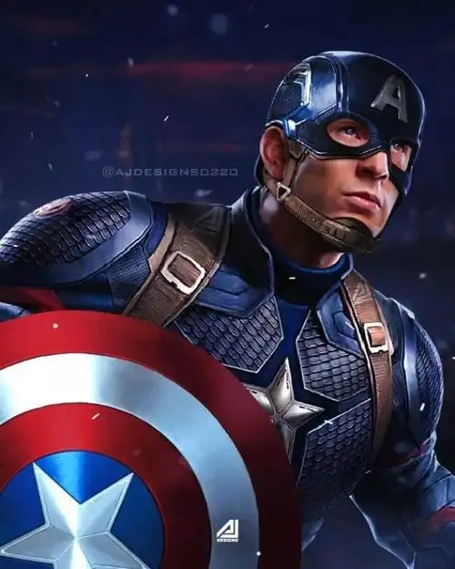 国外网友ajdesign饭制复仇者联盟4美国队长新造型