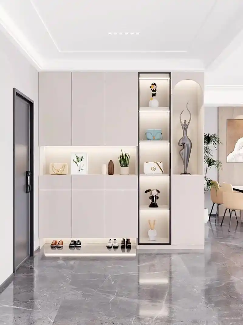 鞋柜 #鞋柜设计 这6款玄关鞋柜设计,绝对让你进门眼前一亮 - 抖音