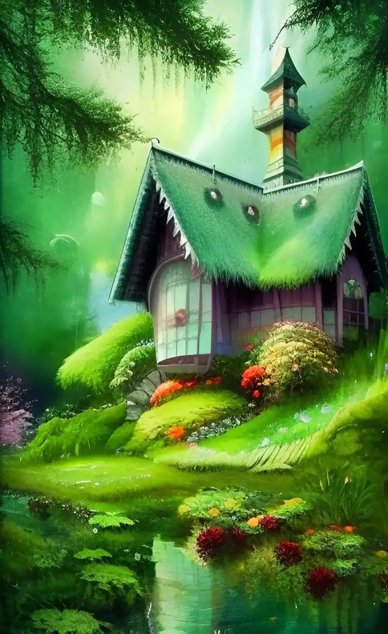 抖音图文来了童话小屋 #抖音图文伙伴计划 #ai绘画 #抖 - 抖音