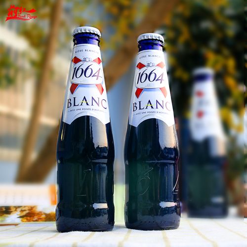 黄白啤金24瓶1664复古整箱法国进口克伦堡凯旋1664白啤酒250ml