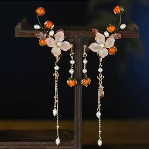 汉服头饰女童夏仙气发饰儿童中国风对夹古风仙气配饰一套古装全套