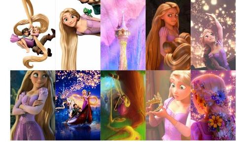 长发公主 tangled动漫周边防水公交校园饭卡水晶磨砂卡贴贴纸10张