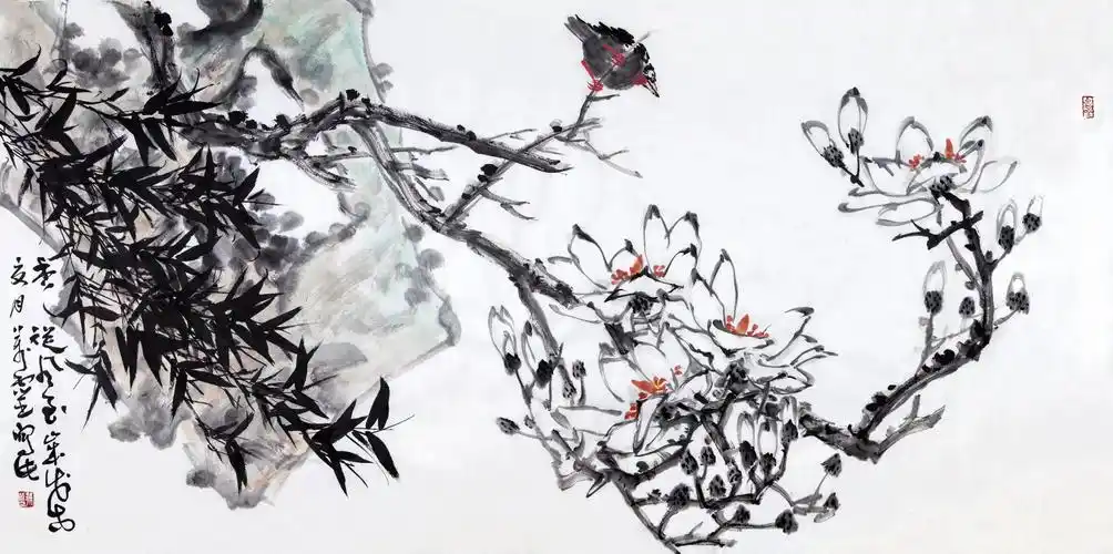 孙万灵写意花鸟画欣赏