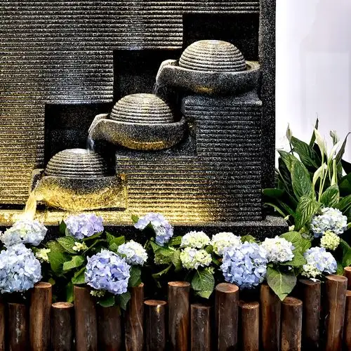 大型欧式水幕墙流水墙 风水招财花园庭院装饰喷泉墙屏风隔断装饰