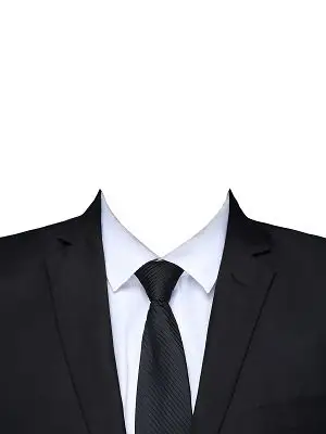 男士西装证件照模板png素材