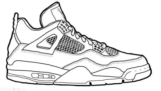 aj运动鞋简笔画
