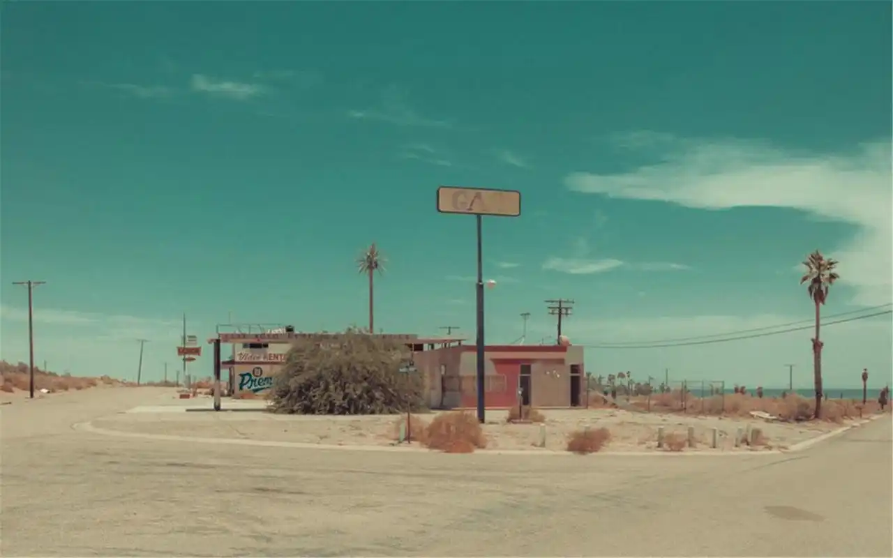 美国西部乡村民房高清蓝天风景电脑壁纸下载