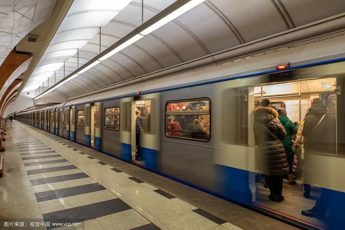 俄罗斯莫斯科地铁内景