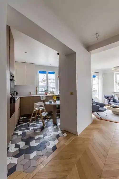 地板知识 | 木地板与瓷砖混拼指南