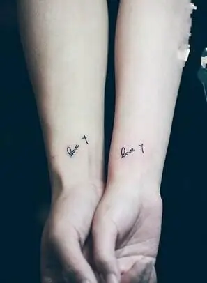手腕漂亮的情侣英文刺青(4) - 纹身秀