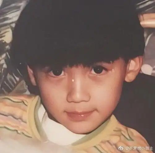 朱一龙高清童年照曝光天赐的可爱有机的灵气