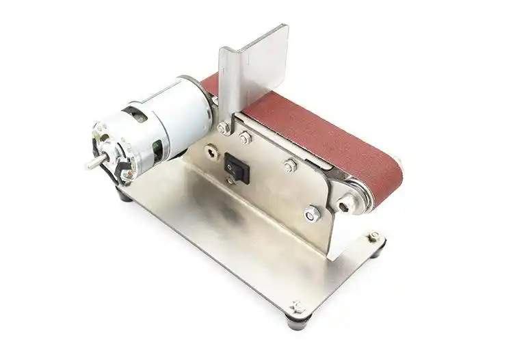 微型小型迷你砂带机diy抛光机木工打磨机定角磨刀开刃机家用台式