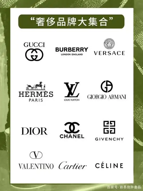 奢侈品牌大集合,你可以不买,但一定要知道