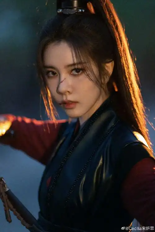 宋妍霏战损妆##宋妍霏高马尾古装造型