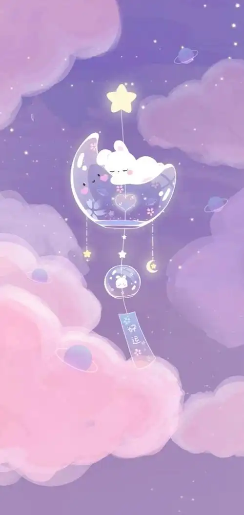 苏柒:好运兔叽风铃_手机壁纸_动漫卡通手机壁纸_我要个性网