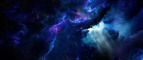 渐变,蓝紫,星空,发亮,海报banner,星云,星海,星际,扁平,几何图库,png