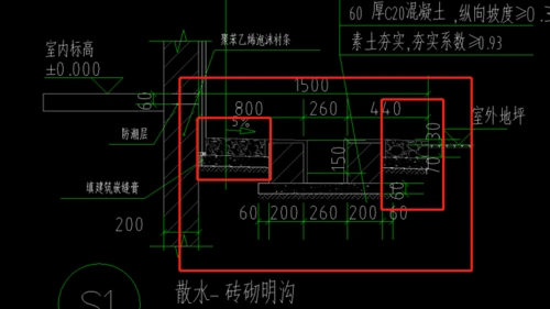 请问哪个地方是散水