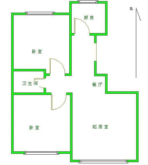 三室一厅户型图样本