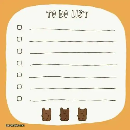 12张todolist学习计划模板简笔画大全