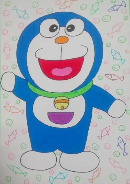 儿童绘画作品——《卡通形象》