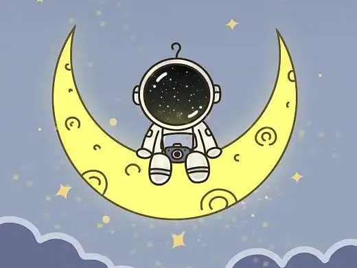 宇航员手机插画壁纸