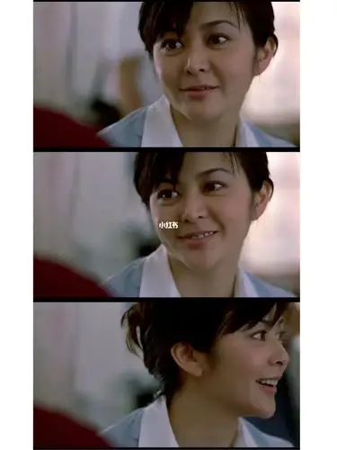 关之琳 《大腕》穿搭_穿搭_米色_发型_电影_配饰_半身裙_纯色_关之琳