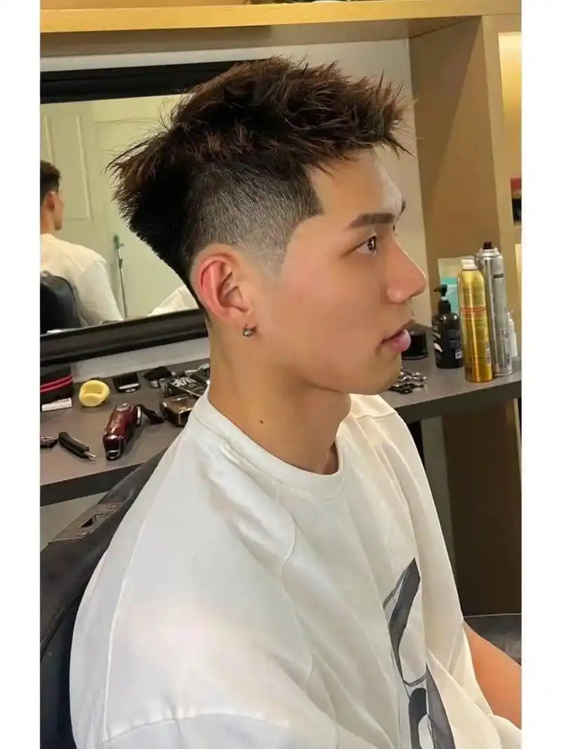 男士干净 清爽发型 前刺发型 摩根前刺 锡纸烫前刺 无敌修饰脸型 发际