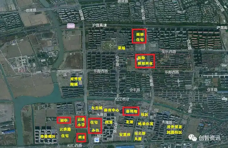 速速围观!松江永丰街道重点区域规划更新 涉及学校,住宅用地调整