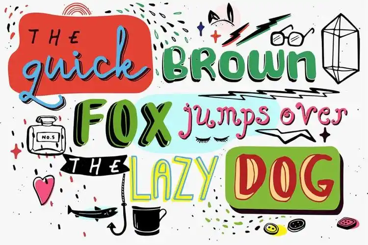 leahgaviota个性独特的自媒体平台常用可爱创意英文标题字体