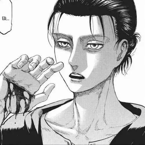 巨人#帕拉迪岛第一魅魔艾伦耶格尔原画脸是真的很帅!