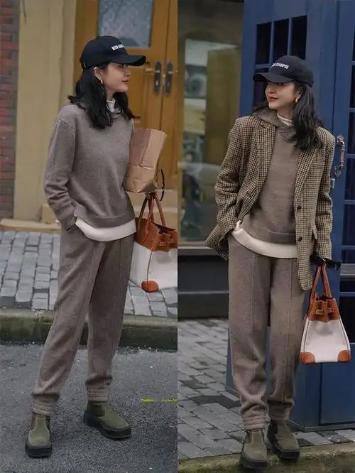 借鉴三木时尚博主的"针织衫"穿搭,时髦又高级