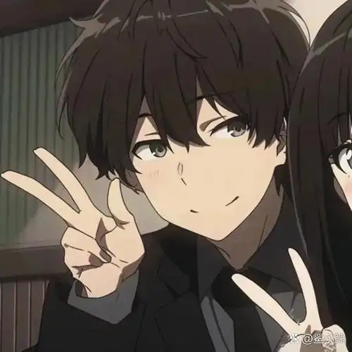 冰菓情头—折木奉太郎&千反田爱瑠#冰菓# #动漫情侣头像