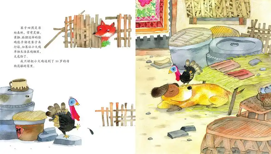 儿童绘本故事推荐《小火鸡和狗妈妈》