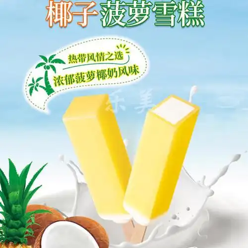 迷你10支装明治椰子菠萝雪糕冰淇淋480g