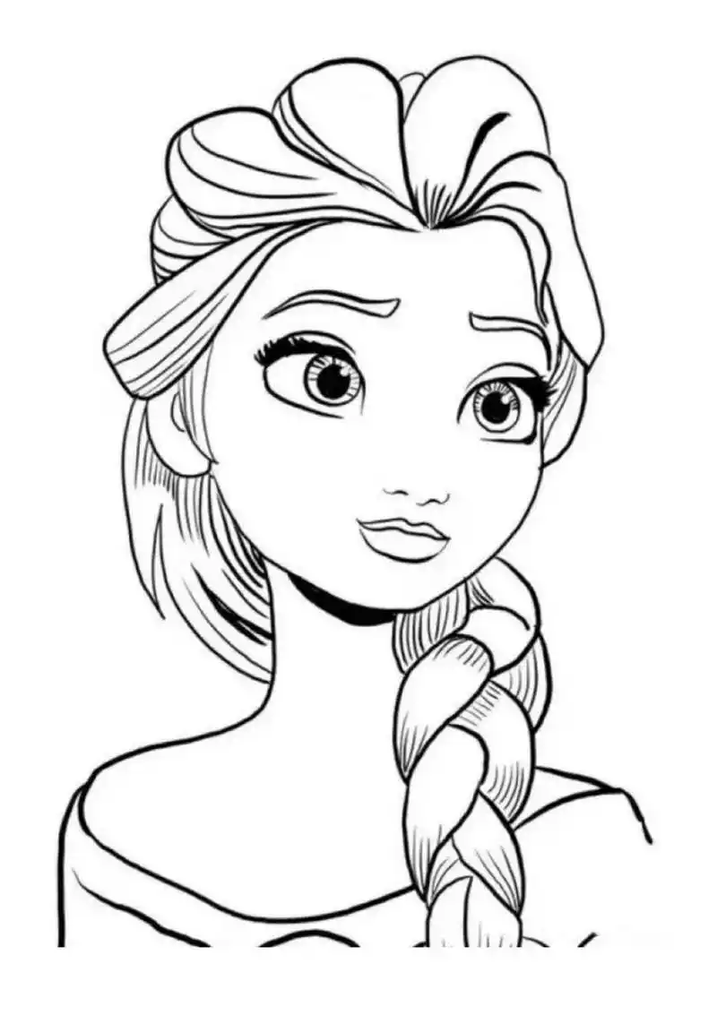 素材分享 | 女宝最爱的公主涂色画免费分享 女孩子最爱的公主涂色画