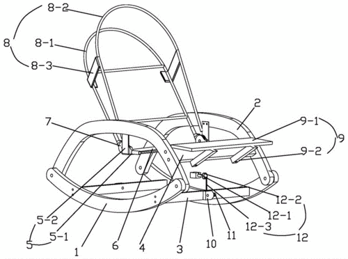 一种方便调节的婴儿摇椅的制作方法