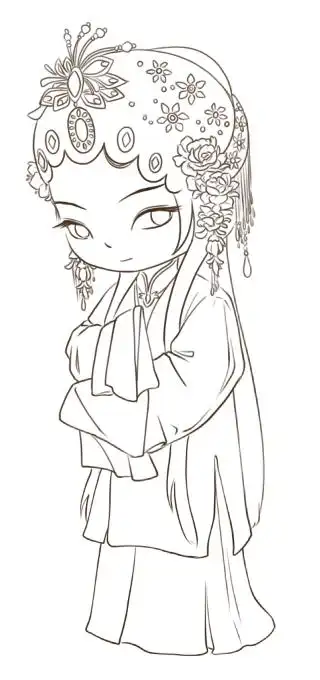 收集   点赞  评论  插画 线稿 黑白‖彩色 装饰画 手绘 花 作者不明