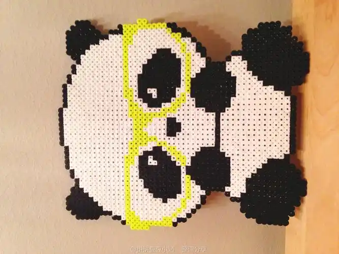 国宝 黑眼圈 滚滚 拼拼豆豆 作品 熊猫