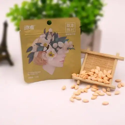 清q嘴清嘴12克草本含片13克咀嚼片休闲零食 压片糖果13个口味选择