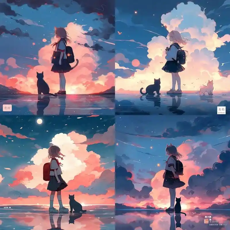 治愈系,这组也太好看了.姐妹头像,背景图 #优质头像 #闺蜜 - 抖音