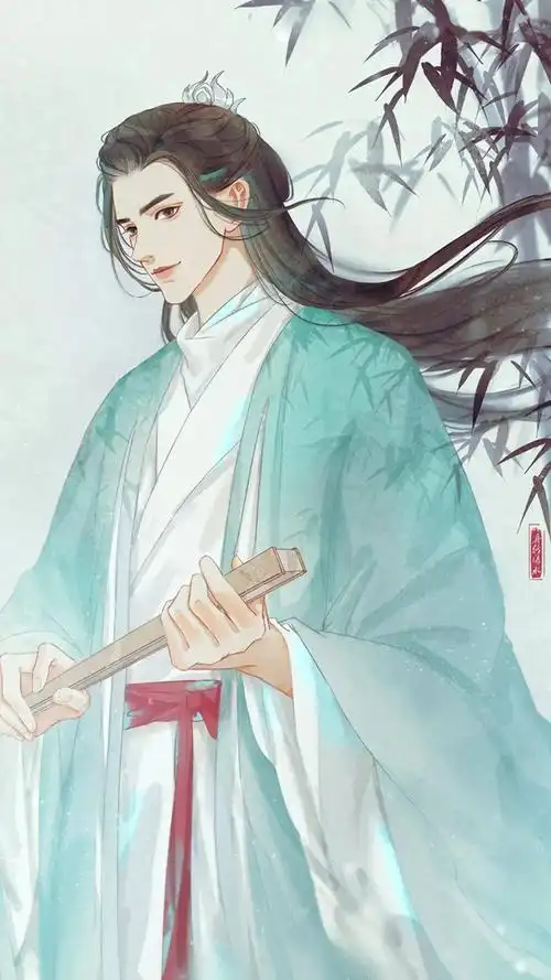 山河令手绘壁纸执子之手坐看云舒