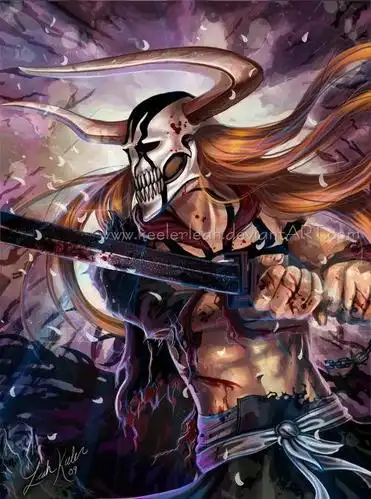 展开全部 黑崎一护——完全虚化状态;出自动漫:死神