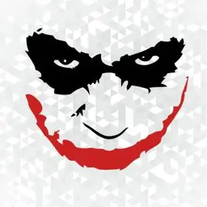 适用于 蝙蝠侠小丑头像笑脸 笔记本贴行李箱贴纸防水不褪色