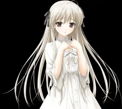 求白发动漫妹纸立绘