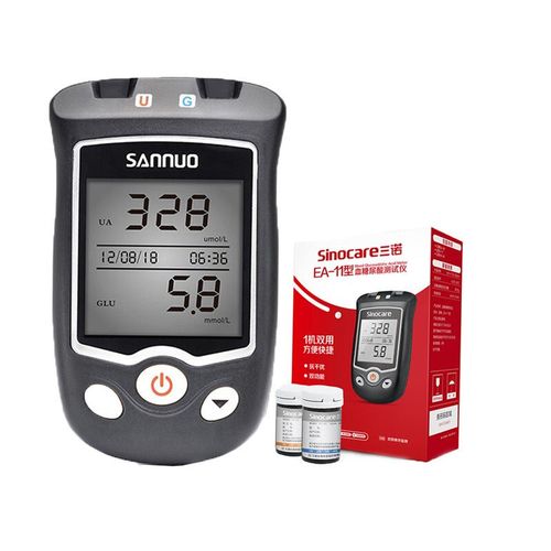 三诺血糖尿酸检测仪家用ea-11试纸血糖仪测尿酸的仪器医用