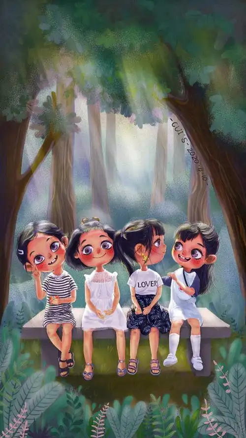 四个好朋友的美好时光 - 原创作品 - 站酷(zcool)
