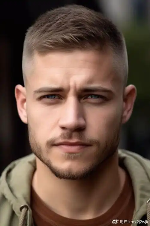 男人过了40岁,两侧铲短发型,焕发时尚新魅力